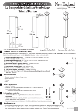 Vita Trinity Lamp Post Manuel utilisateur