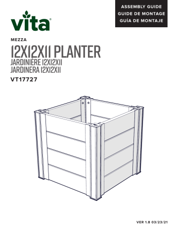 Mode d'emploi | Vita Mezza 12” Cube Planter Manuel utilisateur | Fixfr