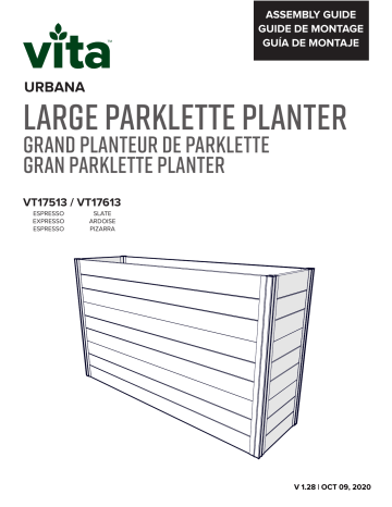 Mode d'emploi | Vita URBANA Large Parklette Planter Manuel utilisateur | Fixfr