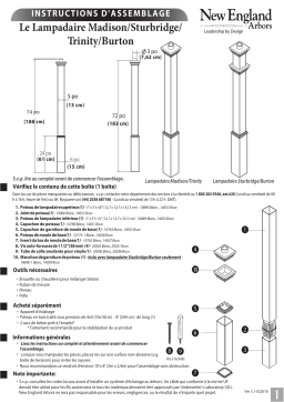 Vita Sturbridge Lamp Post Manuel utilisateur