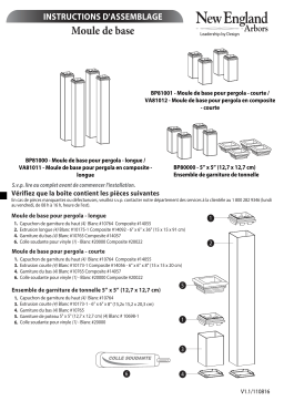 Vita Pergola Short Base Moldings Manuel utilisateur