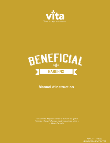 Mode d'emploi | Vita CLASSIC Beneficial Garden Bed Manuel utilisateur | Fixfr