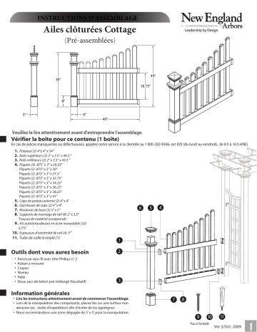 Mode d'emploi | Vita Cottage Picket Wings Manuel utilisateur | Fixfr