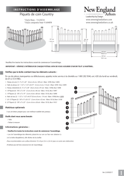 Vita Country Corner Picket Manuel utilisateur