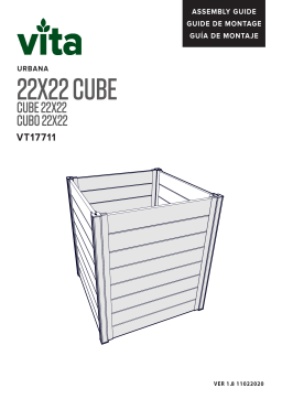 Vita Mezza 22” Cube Planter Manuel utilisateur