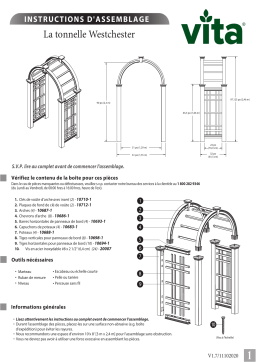 Vita Westchester Arbor Manuel utilisateur