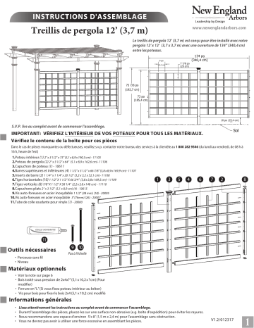 Mode d'emploi | Vita Pergola Privacy Trellis Manuel utilisateur | Fixfr