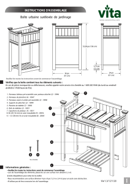 Vita Urbanscape Elevated Tomato Garden Manuel utilisateur