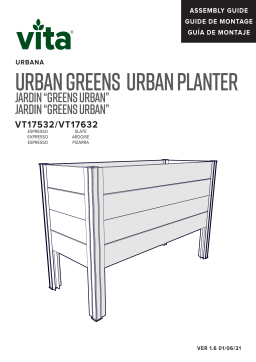 Vita URBANA Greens Elevated Garden Manuel utilisateur