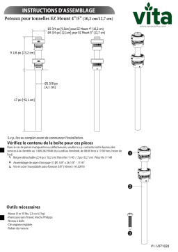 Vita 4" EZ Mount Arbor Post (4 pk) Manuel utilisateur