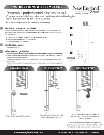 Mode d'emploi | Vita Arbor Post Extension Kit Manuel utilisateur | Fixfr