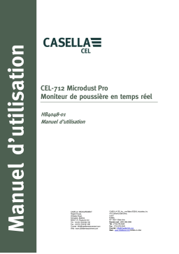 Casella Microdust Pro Manuel utilisateur