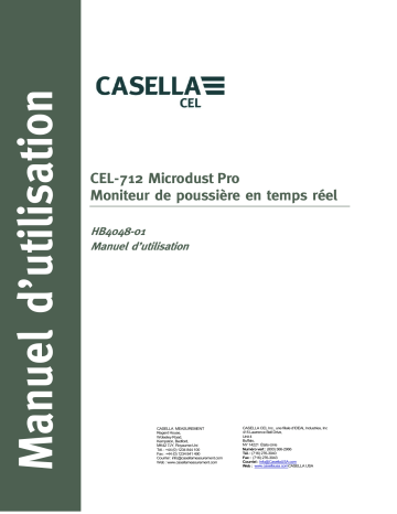 Casella Microdust Pro Manuel utilisateur | Fixfr
