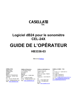 Casella dB24 Drive Software Manuel utilisateur