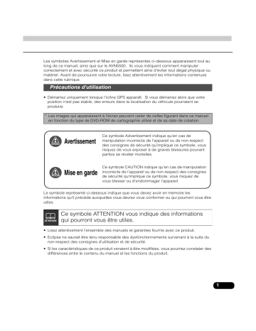 Mode d'emploi | Eclipse AVN5500 Manuel utilisateur | Fixfr