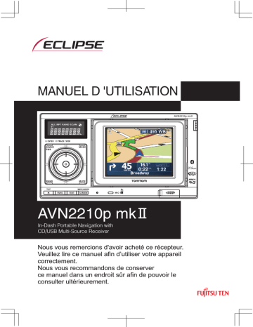 AVN2210p mk II | Mode d'emploi | Eclipse AVN2210p mkII Manuel utilisateur | Fixfr