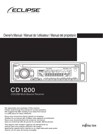 Mode d'emploi | Eclipse CD1200 Manuel utilisateur | Fixfr