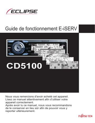 Mode d'emploi | Eclipse E-iSERV CD5100 Manuel utilisateur | Fixfr