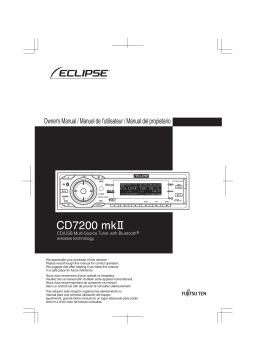 Eclipse CD7200 mkII Manuel utilisateur