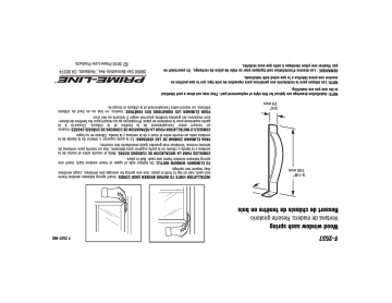 Mode d'emploi | Prime-Line F 2537 Wood Window Sash Spring Manuel utilisateur | Fixfr