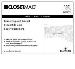 ClosetMaid 1001 Guide d'installation