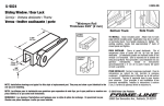 Prime-Line U 9824 Aluminum Cam Action Sliding Window Lock Manuel utilisateur