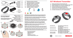 Bosch S37 Operating instrustions