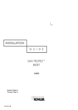 Kohler K-4854-96 Guide d'installation