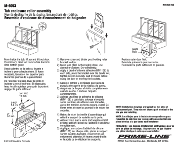 Prime-Line M 6053 Guide d'installation | Fixfr