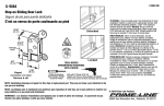 Prime-Line U 9884 White Keyed Step-On Sliding Door Lock Manuel utilisateur