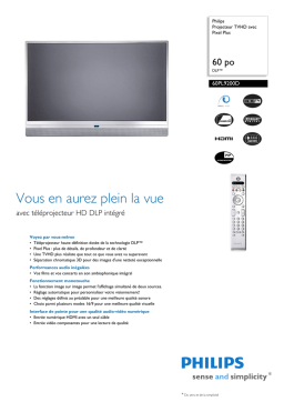 Philips 60PL9200D Manuel utilisateur