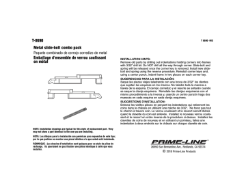 Prime-Line T 8690 Guide d'installation | Fixfr