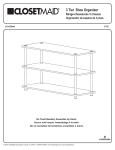 ClosetMaid 3-Tier Shoe Organizer in Dark Cherry Manuel utilisateur