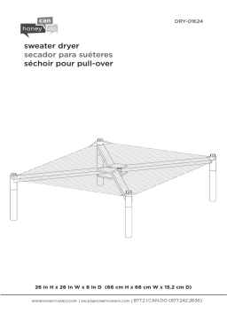 Honey-Can-Do DRY-01624 Guide d'installation