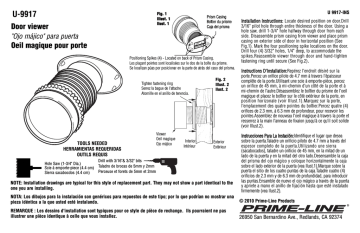 Mode d'emploi | Prime-Line U 9917 White, High-Impact Plastic, Giant Screen Door Viewer Manuel utilisateur | Fixfr