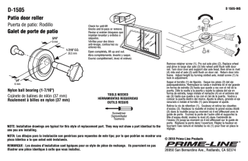 Prime-Line D 1505 Guide d'installation | Fixfr