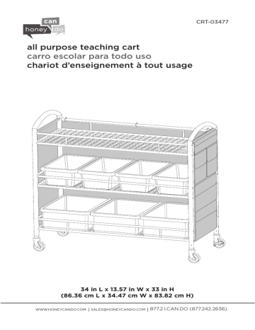 Honey-Can-Do CRT-03477 Guide d'installation | Fixfr