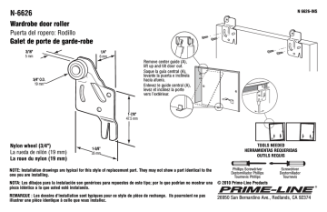 Prime-Line N 6626 Guide d'installation | Fixfr
