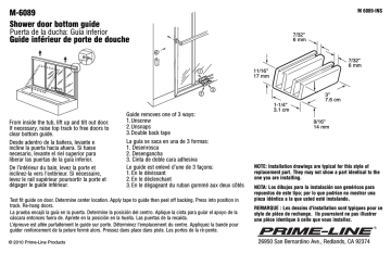 Prime-Line M 6089 Guide d'installation | Fixfr