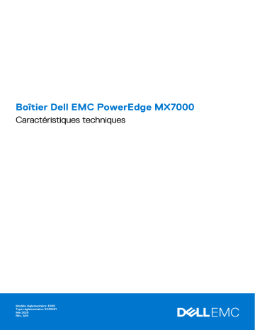 Dell PowerEdge MX7000 server Manuel du propriétaire | Fixfr