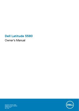Dell Latitude 5580 laptop Manuel du propriétaire