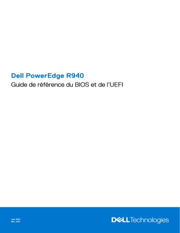 Dell PowerEdge R940 server Guide de référence | Fixfr