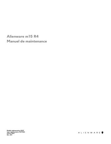 Alienware m15 R4 laptop Manuel utilisateur | Fixfr