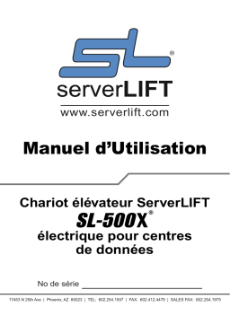 ServerLIFT SL-500X Manuel utilisateur