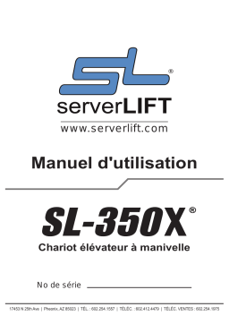 ServerLIFT SL-350X Manuel utilisateur