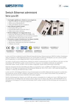 Westermo L208-F2G-S2-EX Managed EX approved Device Server Switch  Fiche technique