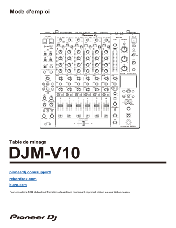 Pioneer DJM-V10 DJ Mixer Manuel du propriétaire | Fixfr
