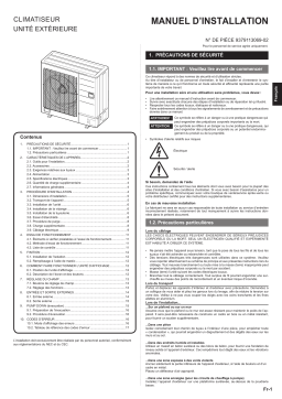 Fujitsu AOUH18LMAS1 Guide d'installation