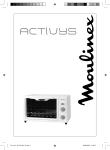 Moulinex OV188001 four activys compact 18 l blanc Manuel utilisateur
