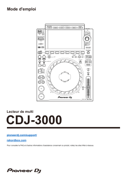 Pioneer CDJ-3000 DJ Player Manuel du propriétaire